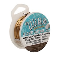 Beadsmith Vintage Bronze Wire 22 gauge